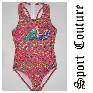 Sport Couture Funky Buddah Psychedelic 1-Piece Swimsuit Sz S